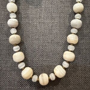 Chunky stone beaded necklace